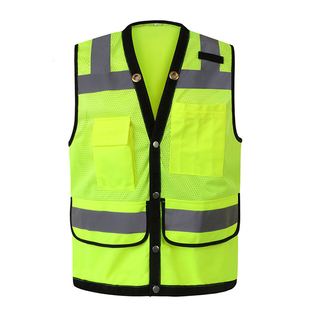 網(wǎng)布透氣反光背心馬甲多功能多口袋