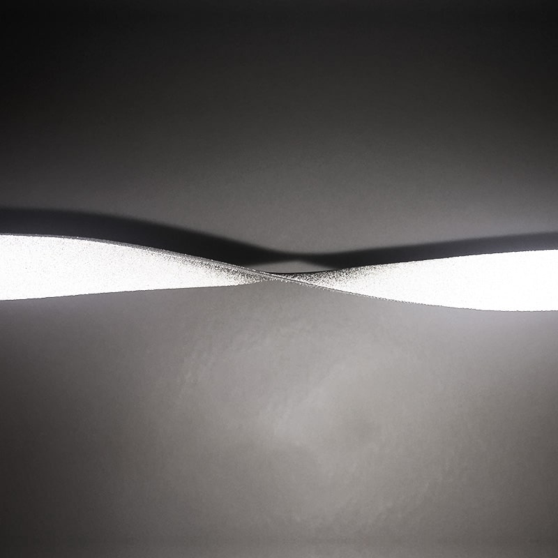 亮銀雙面反光彈力包邊帶