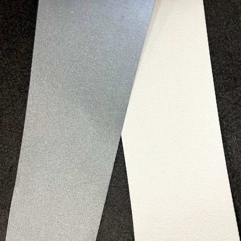 亮銀全棉阻燃反光布