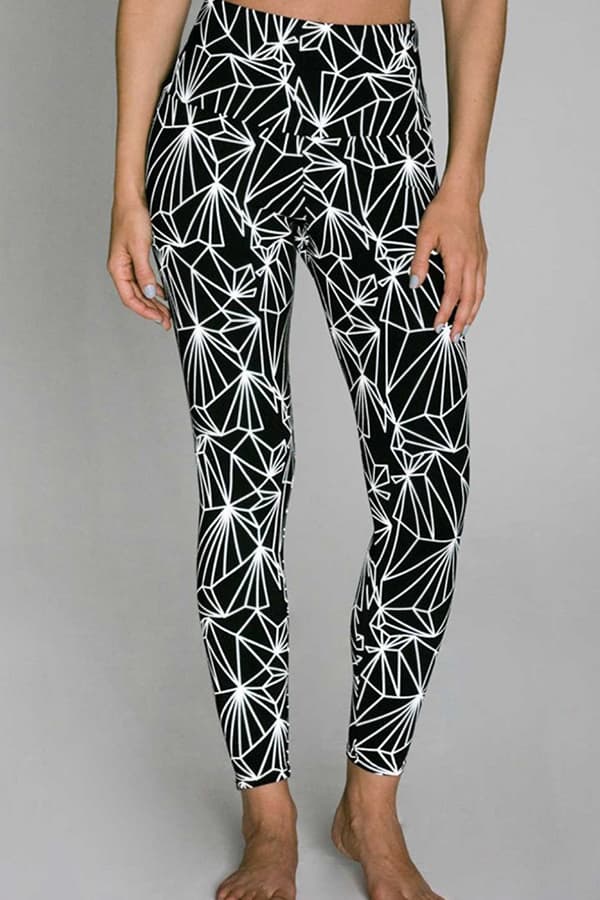 反光瑜伽運動褲