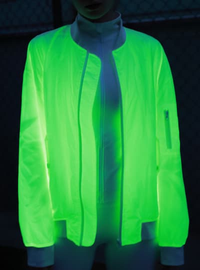 夜跑運動服飾夜光反光面料